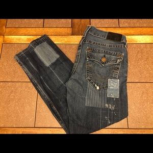 True Religion Patch Work Denim 31